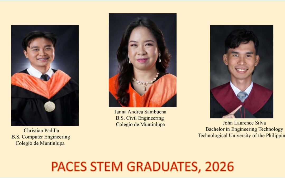 Three PACES STEM Scholars Graduate from University in 2026